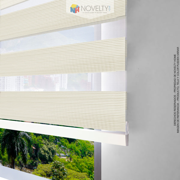 Cortina Sheer Elegance Poliéster Jazmin Beige