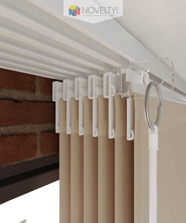 Cortina en Sistema Panel Japonés en Tela Screen Beige