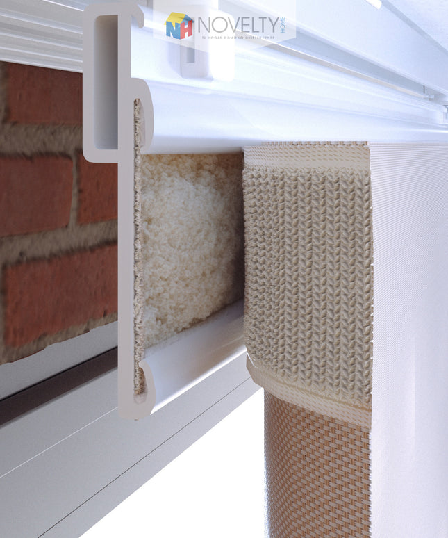 Cortina en Sistema Panel Japonés en Tela Screen Beige
