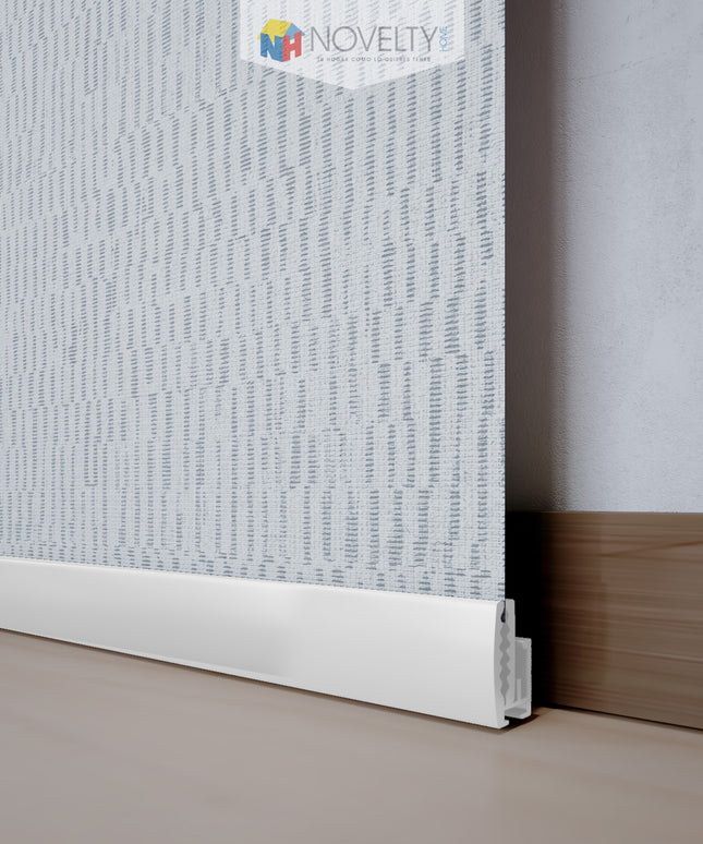 Cortina en Sistema Panel Japonés en Tela Blackout Begonia Blanco Gris