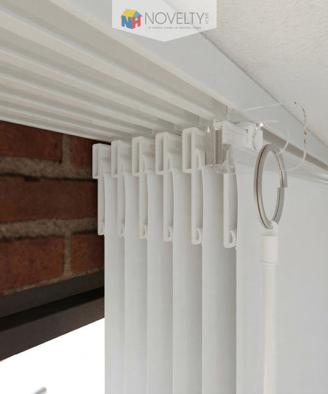 Cortina en Sistema Panel Japonés en Tela Blackout Blanco