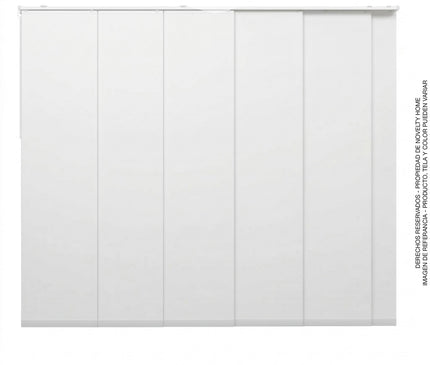 Cortina en Sistema Panel Japonés en Tela Blackout Blanco