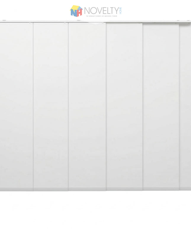 Cortina en Sistema Panel Japonés en Tela Blackout Blanco