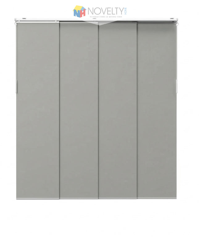 Cortina en Sistema Panel Japonés en Tela Blackout Gris