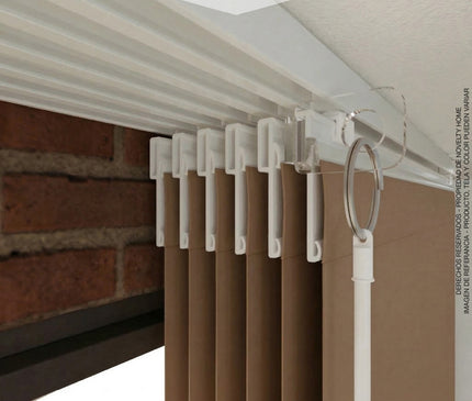 Cortina en Sistema Panel Japonés en Tela Blackout Moka