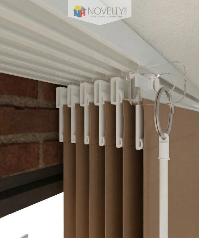 Cortina en Sistema Panel Japonés en Tela Blackout Moka