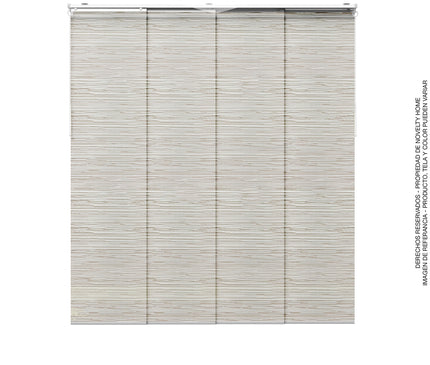 Cortina en Sistema Panel Japonés en Tela Blackout Mekala Taupe
