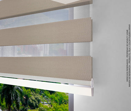 ⁠Cortina Sheer Elegance Sistema ELEMENTAL Pinel Taupé