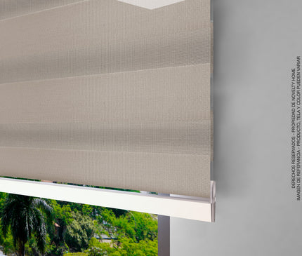 ⁠Cortina Sheer Elegance Sistema ELEMENTAL Pinel Taupé
