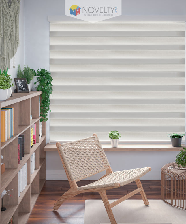 Cortina Sheer Elegance Poliéster Prema Marfil