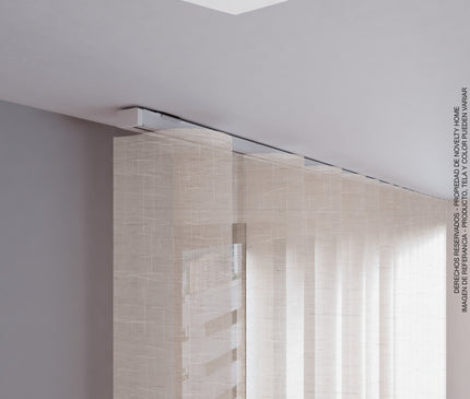 Cortina en Tela Velo Shantung Beige Jaspe