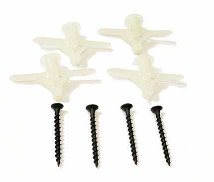 Kit de chazos y tornillos para instalación a Drywall x 2